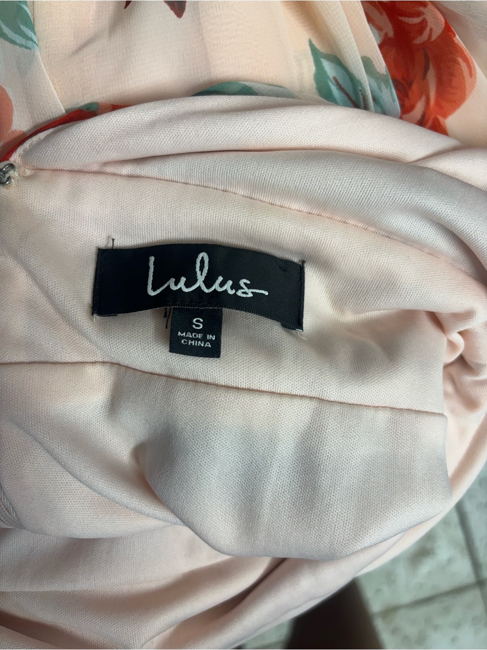 Lulu's Blush Pink Floral Maxi Skirt with Side Slit - Picture 8 of 9